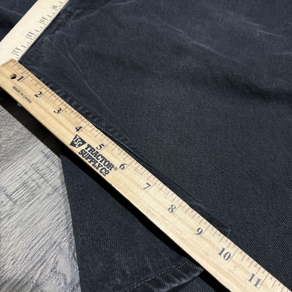 Vintage 2001 Levi's 550 Black Relaxed Fit Jean Shorts Mens Size 40 - Picture 7 of 9